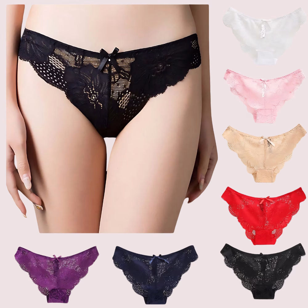 Miava Joylina Low Waist Hollow Bow Panties Pack (of 3)